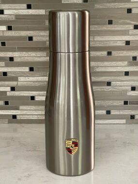 PORSCHE Stainless Steel Thermally Insulated Flask/Bottle - 1L / 33 ounce - NWOT